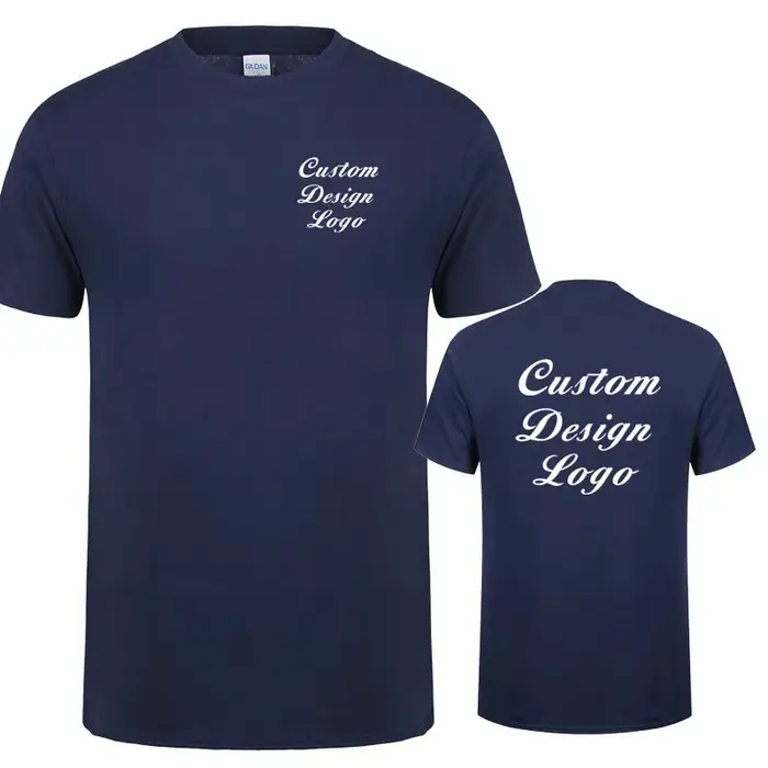 Conception personnalisée t-shirt votre propre Logo hommes t-shirts occasionnels coton à manches courtes dessus frais