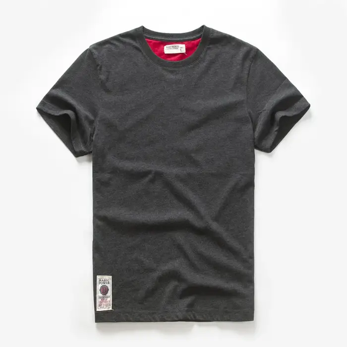 T-shirt homme coton couleur unie