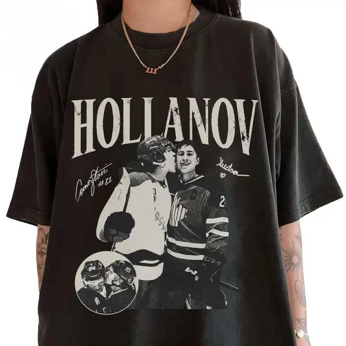 Nouveau T-shirt Vintage Hollanov 2026, Merchandise de rivalité chauffante Hudson Williams Connor Sto