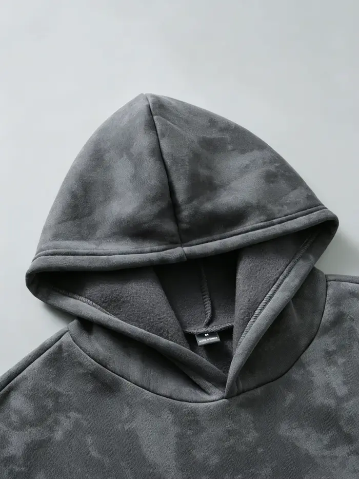 Sweat-shirt à capuche vintage délavé pour homme