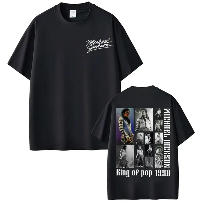 T-shirts d'album MJ King of Pop Michael Jackson pour hommes et femmes