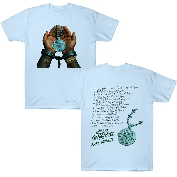 Bryant Myers Millo Gangster Club 2025 t-shirt rappeur