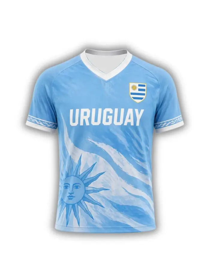 T-shirt d'été pour homme Uruguay 10