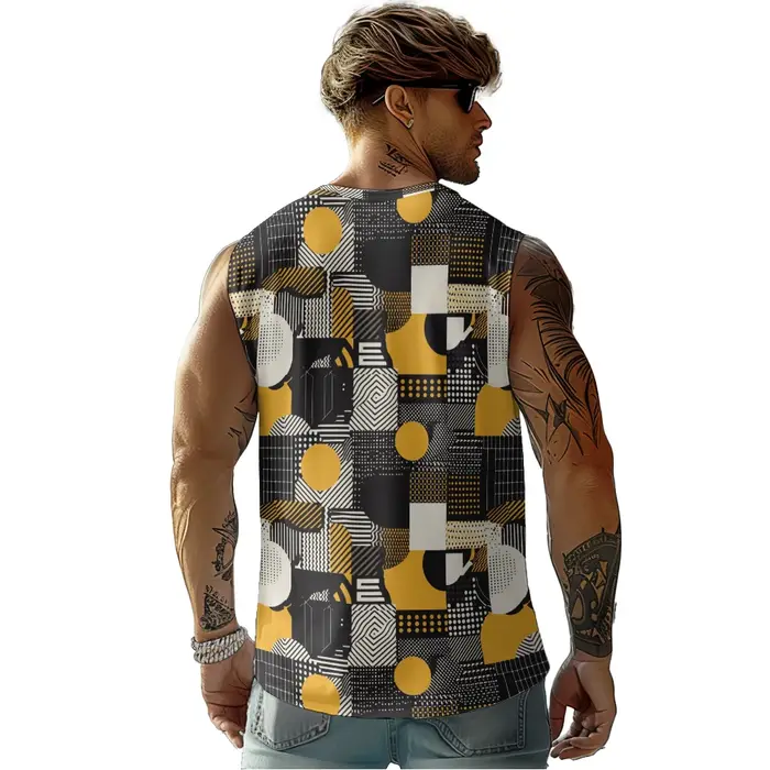 Débardeur à motif géométrique pour hommes