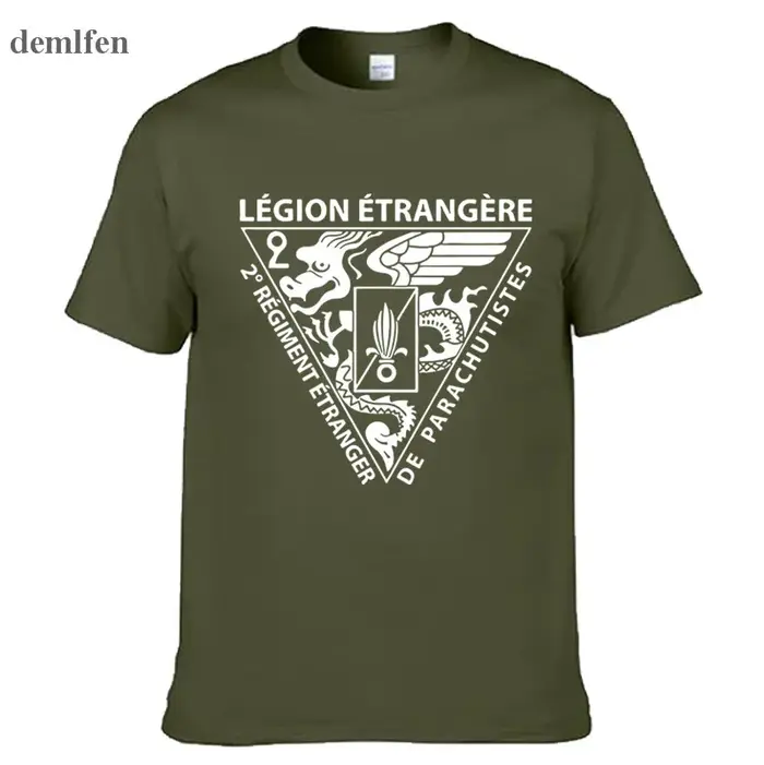 Nouvelle Légion étrangère française Forces spéciales armée de la guerre mondiale T-shirt Homme Camisetas hommes coton