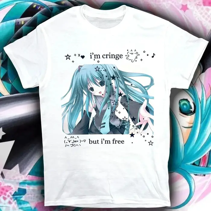Mode Y2K Japonais Anime Modèle T-shirt Mignon