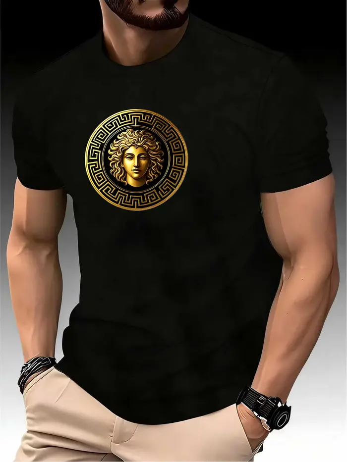 T-shirt de course à col rond pour homme