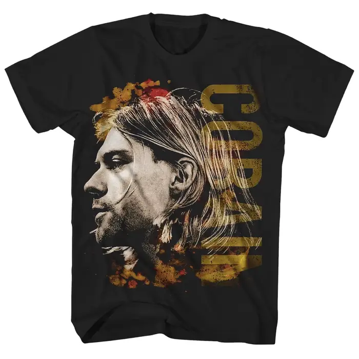 T-Shirt classique avec Logo rouge du groupe de Rock Nirvana