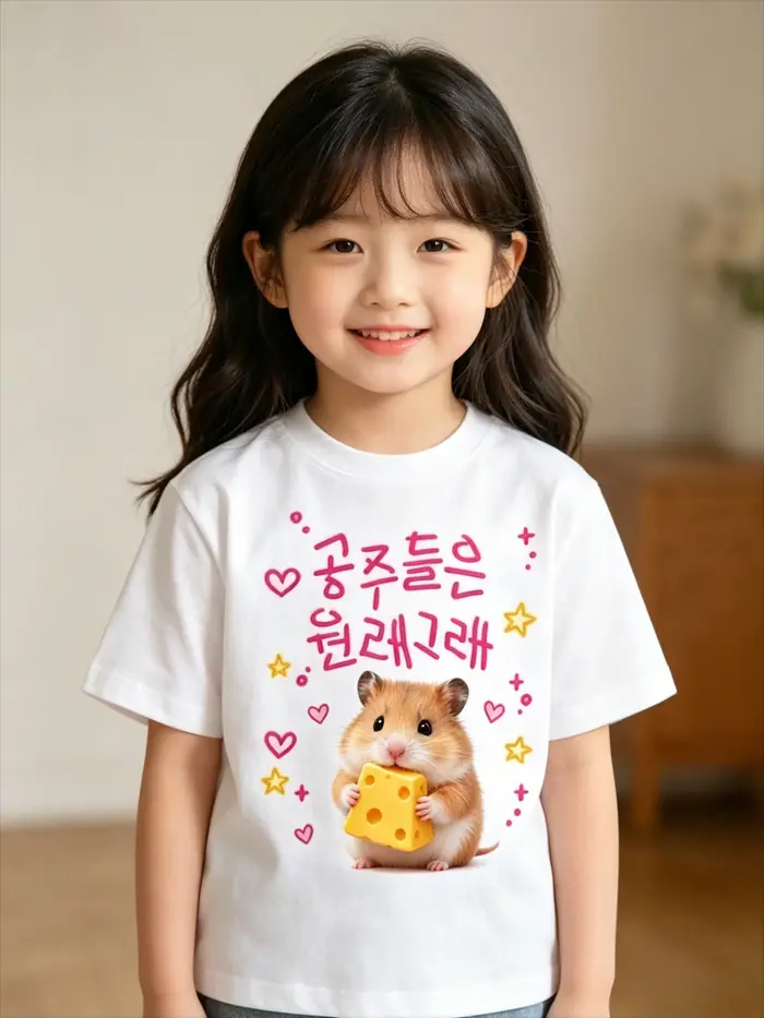 T-shirt « Princesses, c'est comme ça » Hamster Princess Cheese