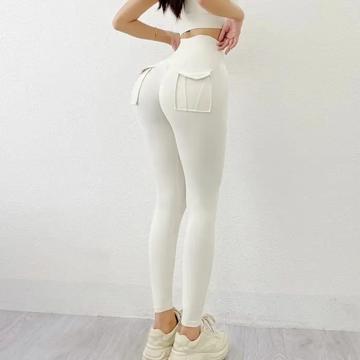 Leggings de sport de Fitness pantalons de Yoga femmes Sexy sensation nue taille haute Push Up Stretc