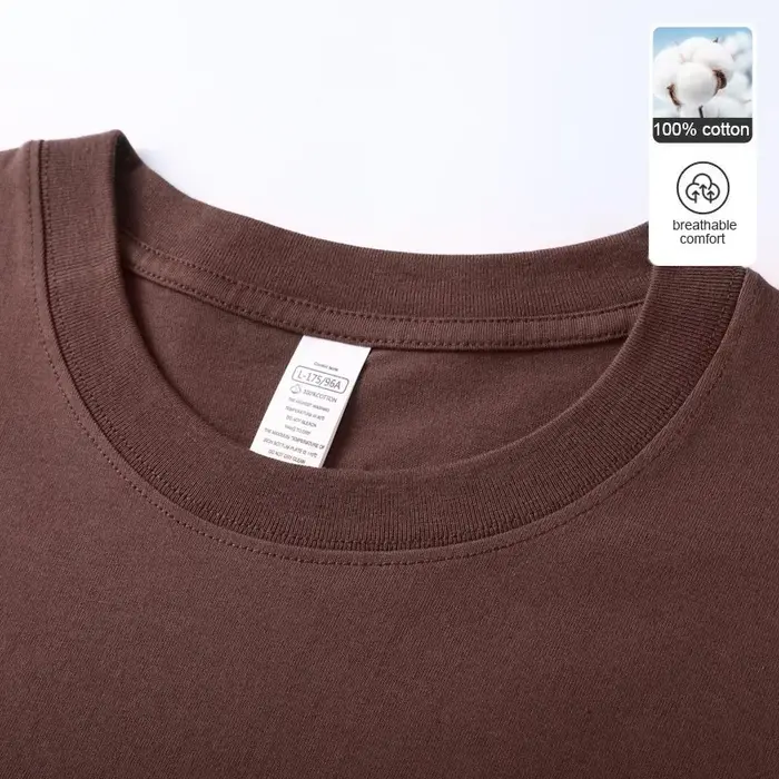 Homme t-shirts 100% coton de haute qualité nouvelle marque d'été hauts classique plaine col rond manches courtes décontracté mode hommes vêtements