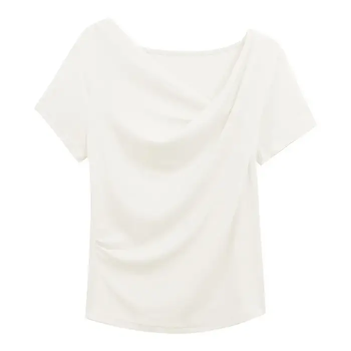 T-shirt à manches courtes Sweet Sister pour femme, coupe ajustée, en fibre de polyester extensible, 