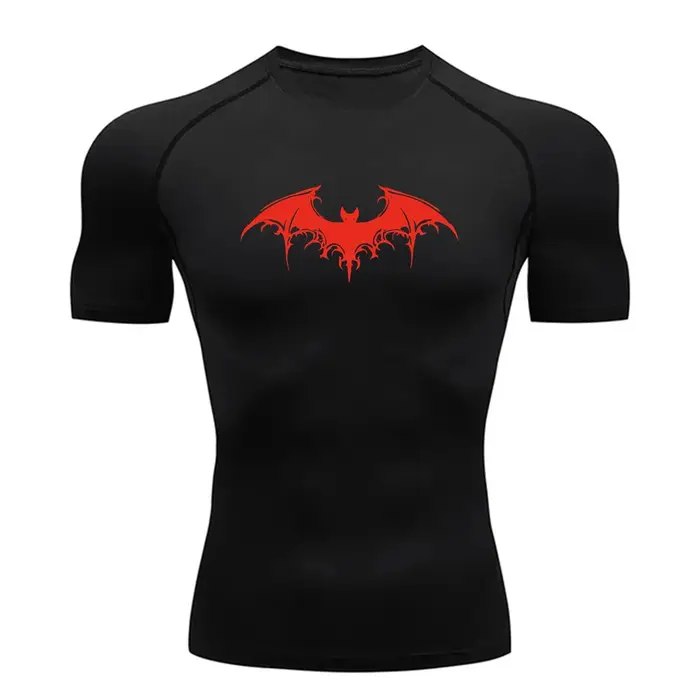T-shirt de compression pour homme – Vêtement de sport d'été, course à pied, élastique, séchage rapid