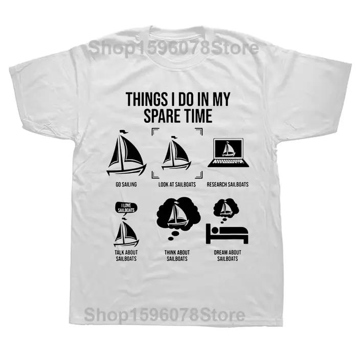 T-shirt manches courtes pour femme, Streetwear, estival, avec image de "je fais dans mon temps libre