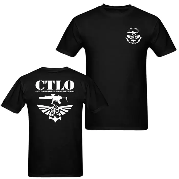 France Français Force Spéciale Elite Unité GIGN RAID T-Shirt Manches Courtes Décontracté 100% Coton T-shirts
