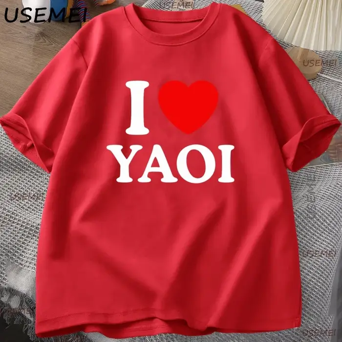 J'aime Yaoi T-Shirt hommes femmes drôle coton à manches courtes vêtements