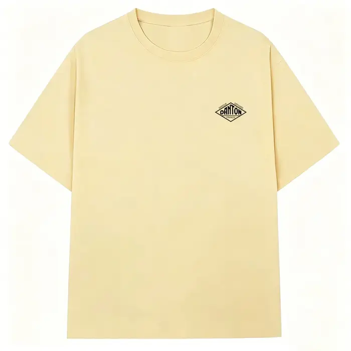 Nouveau T-shirt Classique Brodé en Coton Uni et Ample à Manches Courtes pour Couples (Hommes et Femm