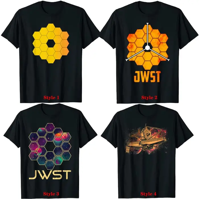 T-shirt du télescope spatial James Webb JWST Astronomy Science, produits personnalisés