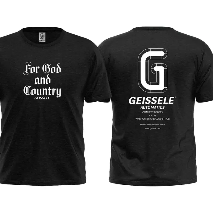 ‌ Geissele Automatics T-shirt tactique à manches courtes et col rond T-shirt tactique en pur coton T
