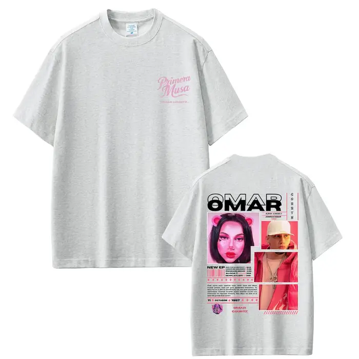 Rappeur Omar Courtz Primera Musa T-shirts hommes femmes mode Hip Hop surdimensionné à manches courtes