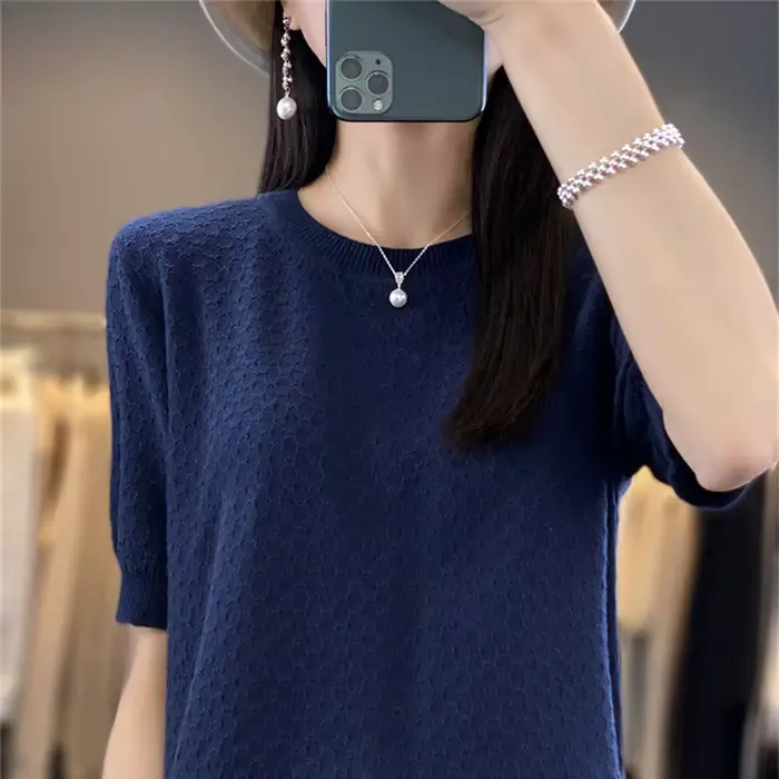 T-shirt d'été 100% coton pour femmes