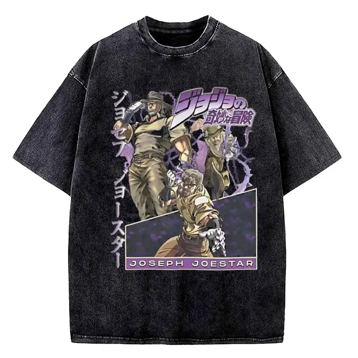 T-shirt graphique JoJo's Bizarre Adventure Johnny Joestar pour hommes