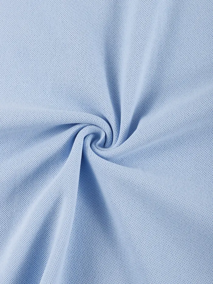 Polo basique à manches longues pour hommes