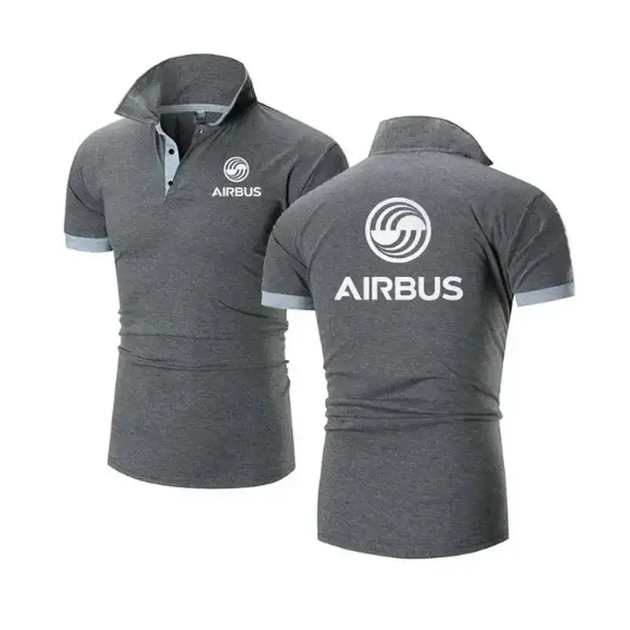 Polo AIRBUS AVIATION vol revers t-shirts Airbusfan A320 homme POLOS t-shirt printemps été maille coton à manches courtes hommes hauts