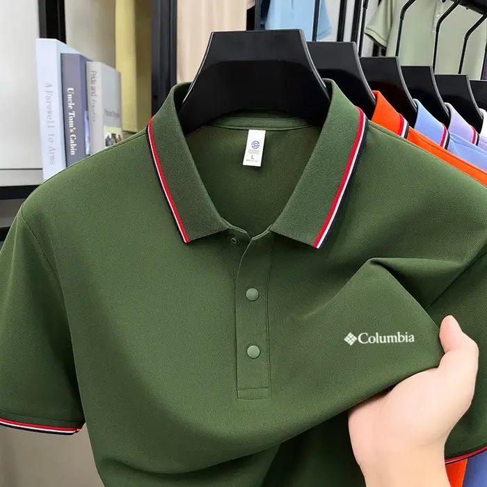 Nouveau Polo Décontracté Sportif Respirant pour Homme