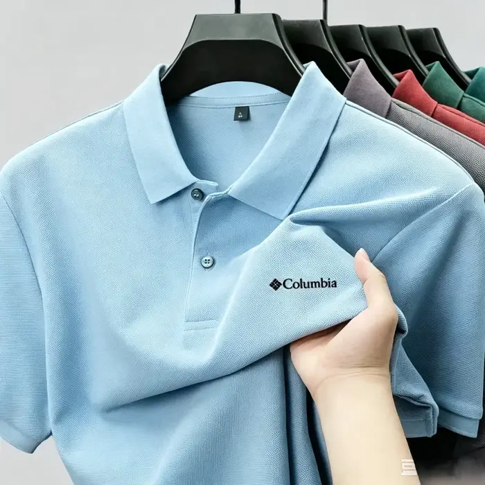 Polo décontracté pour homme à manches courtes
