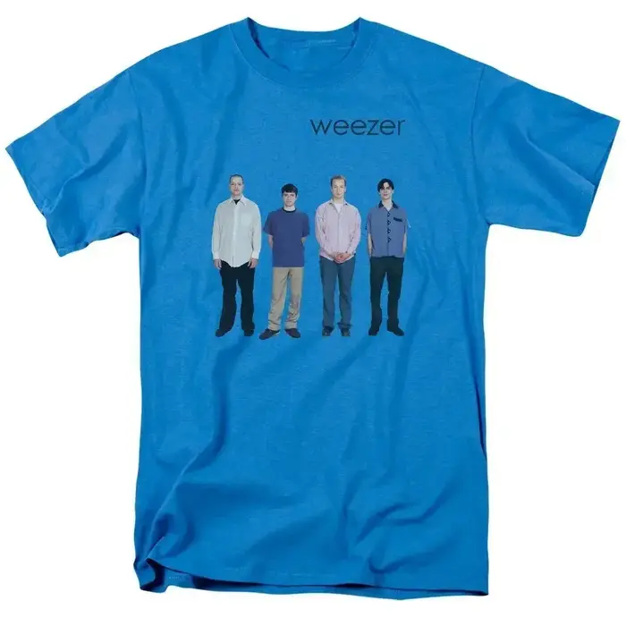 Weezer 1994 album bande impression T-shirt hommes été hip-hop rue décontracté ample