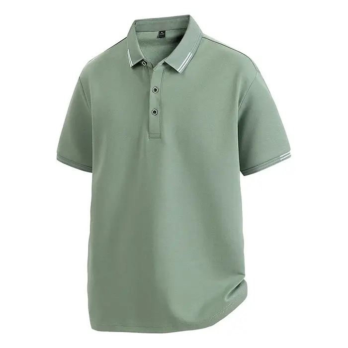 Polo d'affaires à manches courtes pour hommes 95 coton demi manches à la mode nouveau Style haut pet