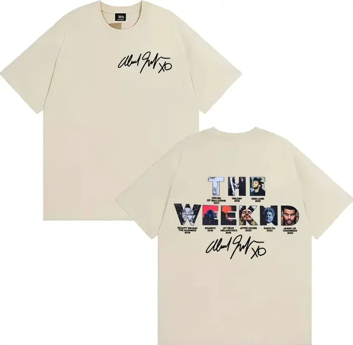 The Weeknd Hurry Up Tomorrow Couverture d'album 2025 T-shirt Vêtements pour hommes High Street