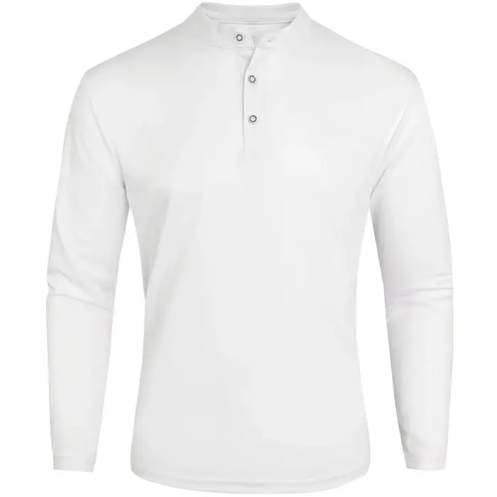 Hommes de Henry Col Manches Longues Polo Chemise