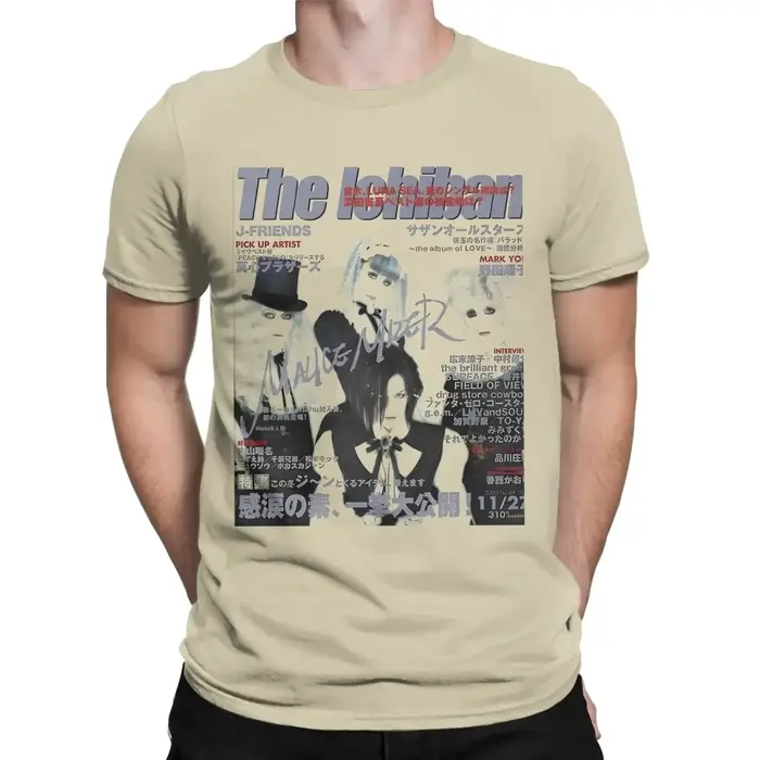 Malice Mizer groupe chanteur T-Shirts Vintage T-Shirts col rond Rock musicien T-Shirts à manches cou