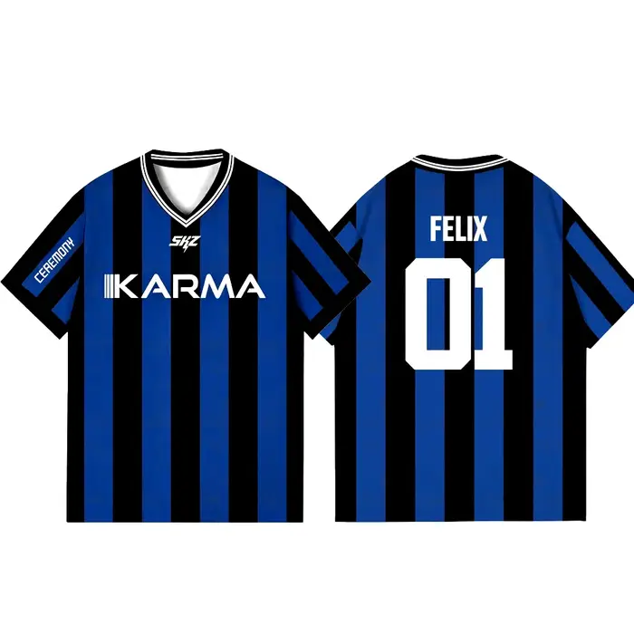 T-shirt Streetwear Ample à Manches Courtes pour Fans de l'Album KPOP Stay KARMA 2026 – FELIX