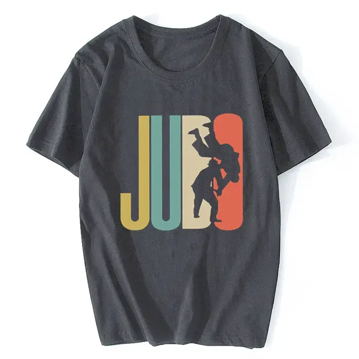 Judo japonais Arts martiaux T-shirt mode hommes Geek unisexe coton