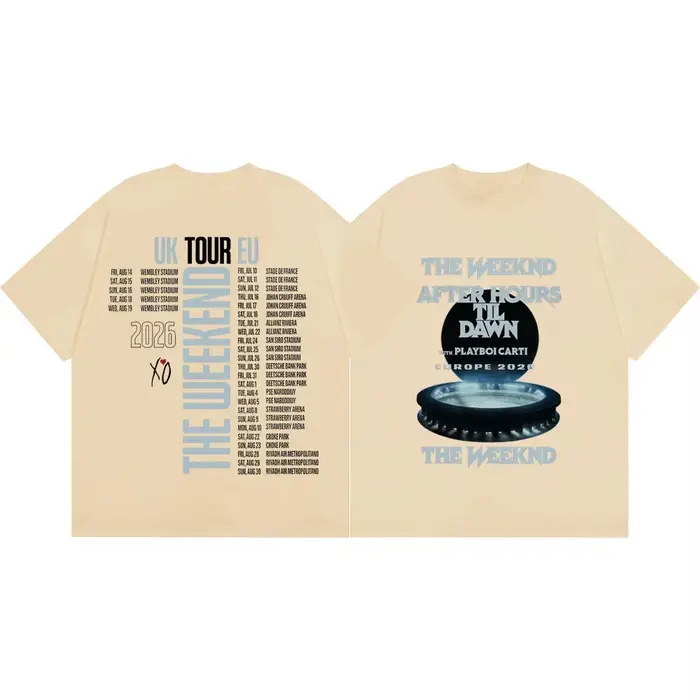 T-shirts The Weeknd After Hours Til Dawn Tour 2026