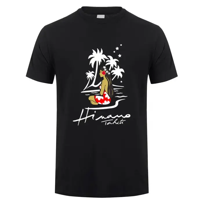 Hinano Tahiti bière t-shirt été hommes coton à manches courtes T-shirts