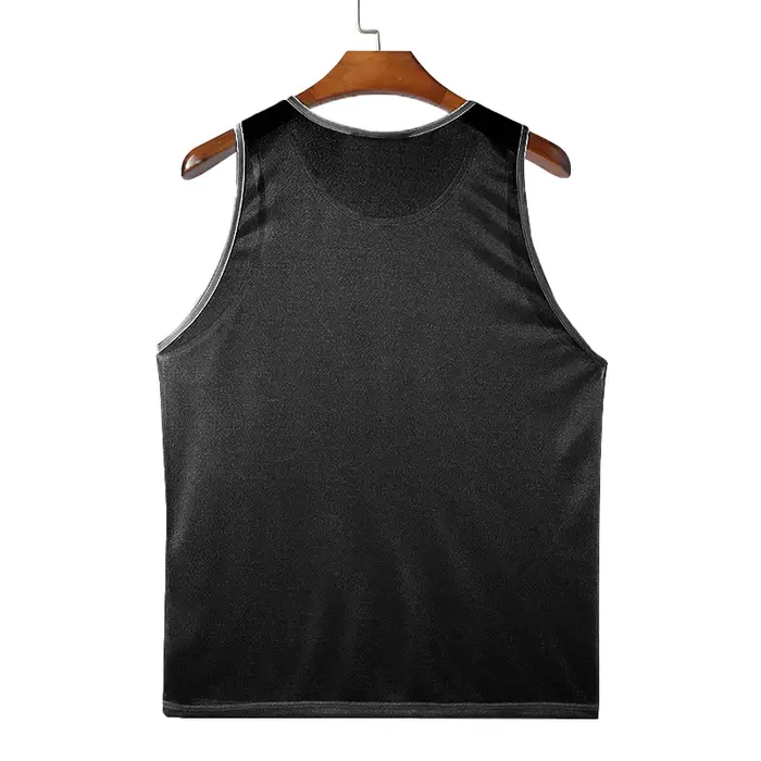 Débardeur transparent en tricot de luxe pour hommes
