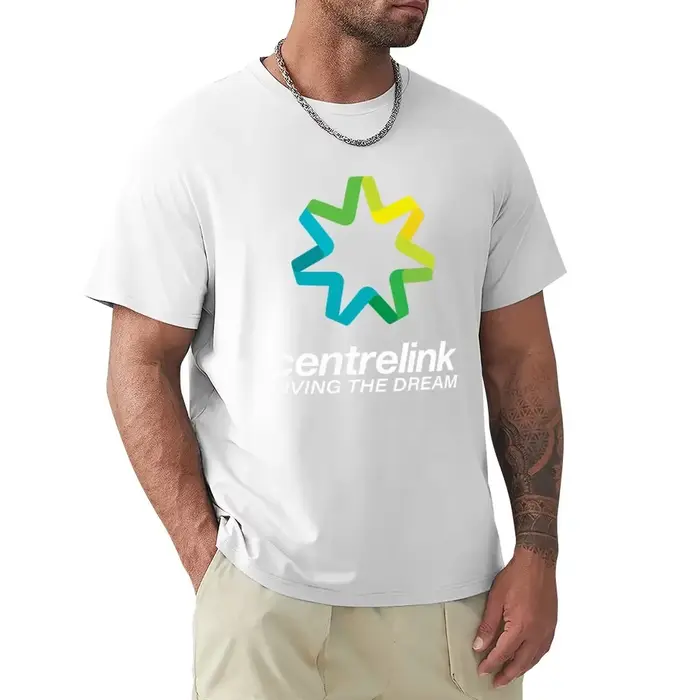 Centrelink T-Shirt vintage t-shirt pour garçons t-shirts graphiques pour hommes anime