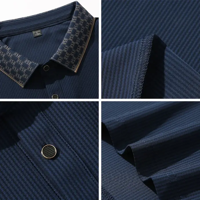 Polo hommes 7xl 8xl 9xl été 2025 nouveau haute qualité hommes à manches courtes Polo soie glacée hom