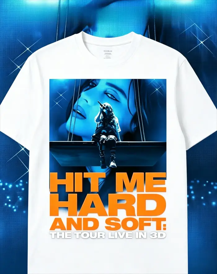 T-shirt Billie Eilish Hit Me Hard and Soft : The Tour Live in 3D Movie