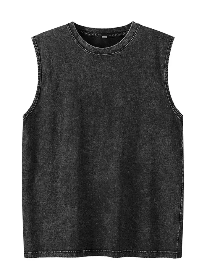 Débardeur Homme en Coton Lavé 230G