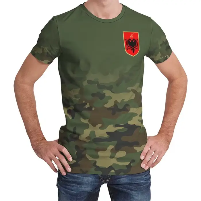 Albania feel-T-shirt graphique avec impression 3D de l'emblème national JA ian