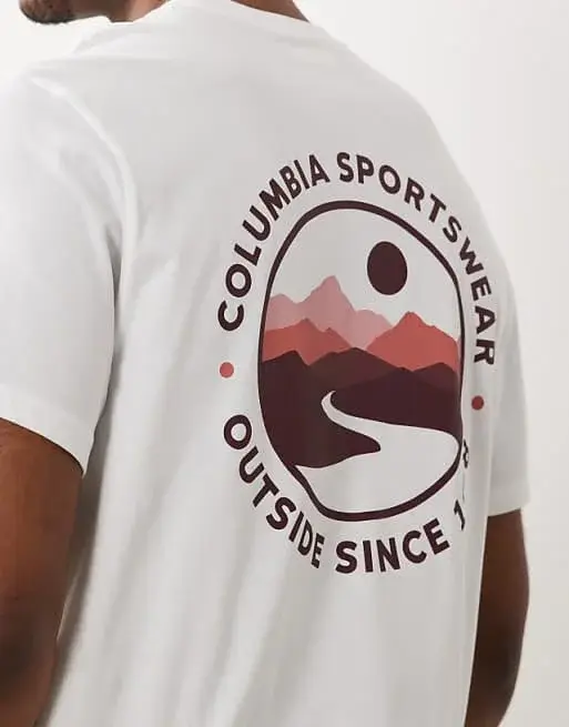 T-shirt graphique CSC Outdoor en blanc