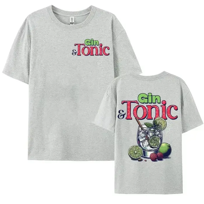 T-shirt graphique drôle GIN & TONIC Meme