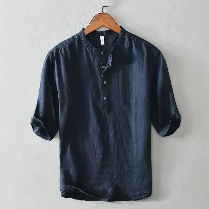 T-shirt d'été fin à col rond pour homme
