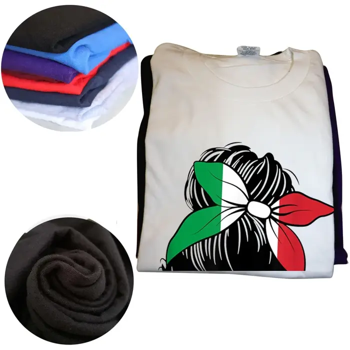 Fille italienne drapeau italien t-shirts graphique coton Streetwear à manches courtes cadeaux d'anniversaire Style d'été T-shirt vêtements pour hommes
