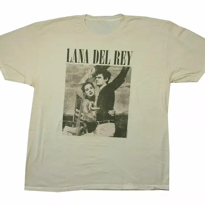 Lana Del Rey Ldr voile Tan T-Shirt coton